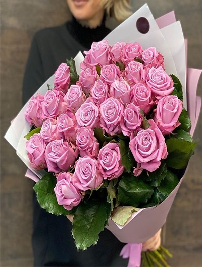 25 Adet Pembe Gül Buketi 5436