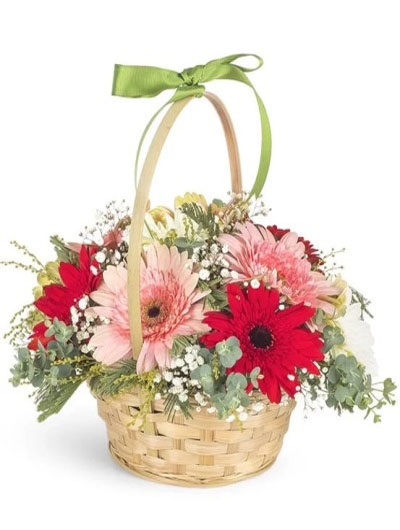 Dekor Sepet İçinde Çiçek