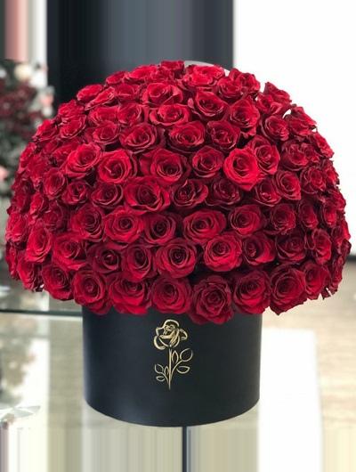 Kutu İçerisinde 101 Adet Kırmızı Güller 5495